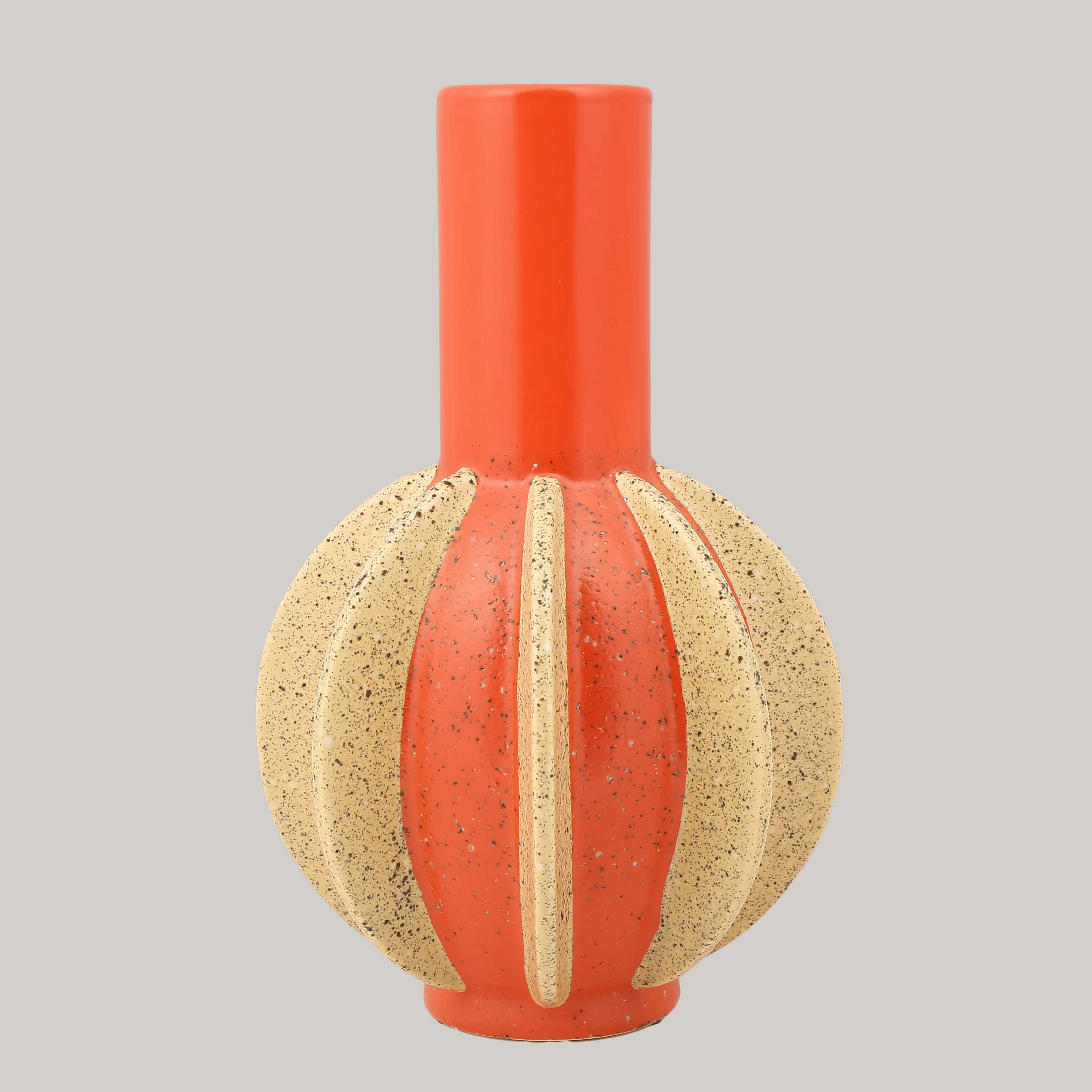 Seramik Turuncu Summer Vazo AK.KD0023